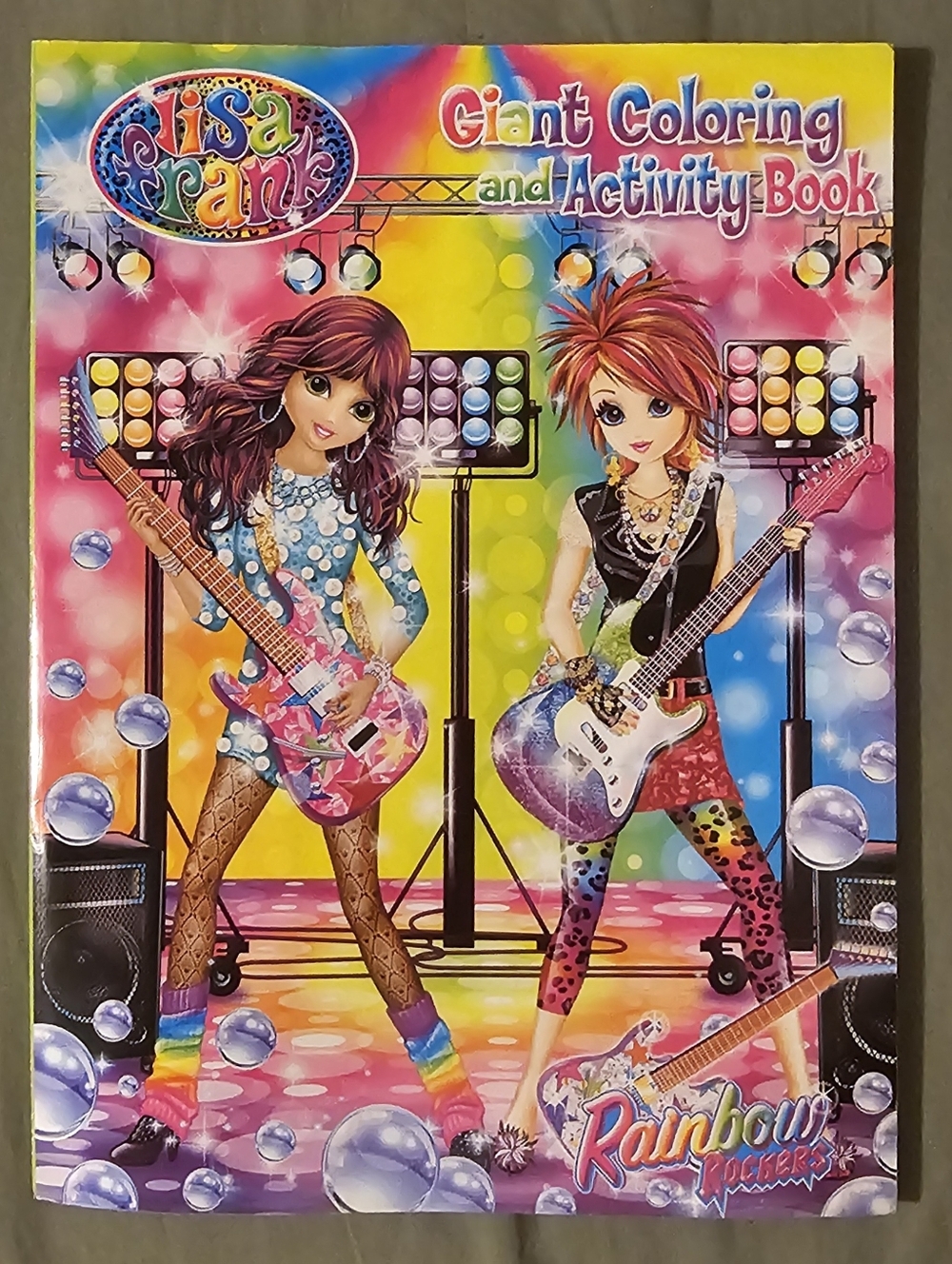 Collectible Lisa Frank Giant Coloring and Activity Book * Rainbow Rockers